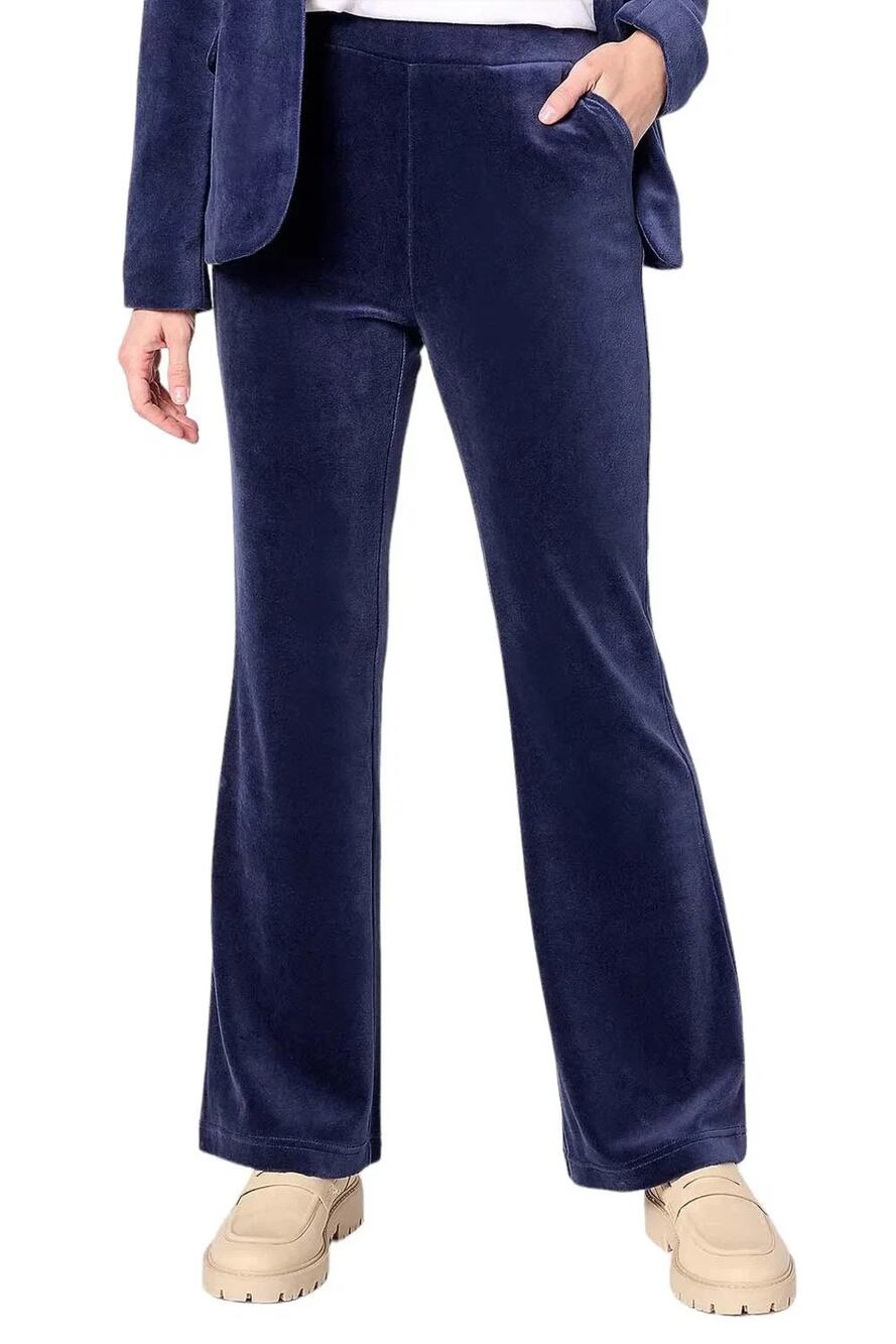 Studio Park Pants Womens 12 Blue Flare Boho Hippie Festival Pull On Casual